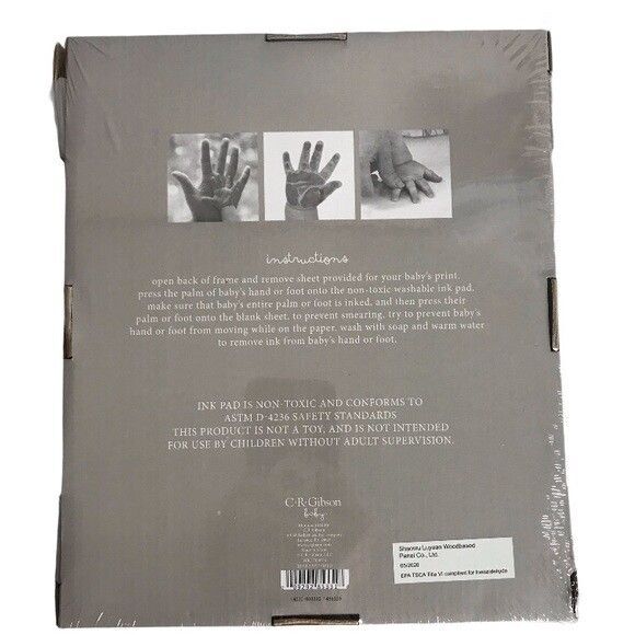 Baby's First Prints Frame C. R. Gibson Unisex Great Baby Gift Memory Keeper NEW - Picture 3 of 3